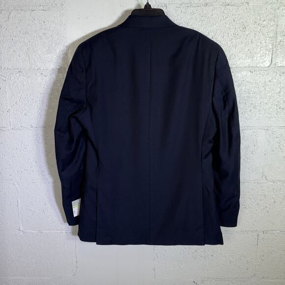 Alfani Men's Slim-Fit Diamond Grid Tuxedo jacket Navy 38R $360 - Picture 3 of 10